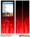 iPod Nano 4G Skin - Fire Flames Red