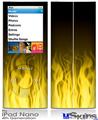 iPod Nano 4G Skin - Fire Flames Yellow