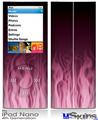 iPod Nano 4G Skin - Fire Flames Pink