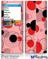 iPod Nano 4G Skin - Lots of Dots Red on Pink