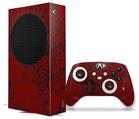 WraptorSkinz Skin Wrap compatible with the 2020 XBOX Series S Console and Controller Folder Doodles Red Dark (XBOX NOT INCLUDED)