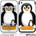 iPhone 3GS Skin - Penguins on White