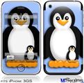 iPhone 3GS Skin - Penguins on Blue