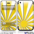 iPhone 3GS Skin - Rising Sun Japanese Yellow