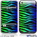 iPhone 3GS Skin - Rainbow Zebra