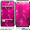 iPhone 3GS Skin - Bokeh Butterflies Hot Pink