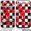 iPhone 3GS Skin - Checkerboard Splatter