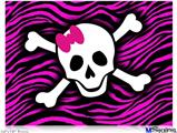 Poster 24"x18" - Pink Zebra Skull