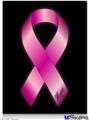 Poster 18"x24" - Hope Breast Cancer Pink Ribbon on Black