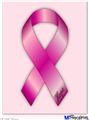 Poster 18"x24" - Hope Breast Cancer Pink Ribbon on Pink