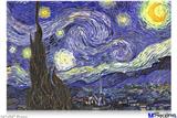 Poster 36"x24" - Vincent Van Gogh Starry Night