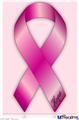 Poster 24"x36" - Hope Breast Cancer Pink Ribbon on Pink