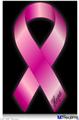 Poster 24"x36" - Hope Breast Cancer Pink Ribbon on Black