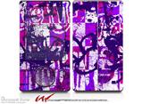 Purple Checker Graffiti - Decal Style skin fits Zune 80/120GB  (ZUNE SOLD SEPARATELY)