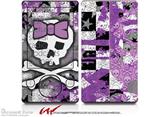 Princess Skull Purple - Decal Style skin fits Zune 80/120GB  (ZUNE SOLD SEPARATELY)