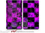 Purple Star Checkerboard - Decal Style skin fits Zune 80/120GB  (ZUNE SOLD SEPARATELY)