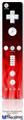 Wii Remote Controller Face ONLY Skin - Fire Flames Red