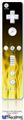 Wii Remote Controller Face ONLY Skin - Fire Flames Yellow