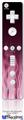 Wii Remote Controller Face ONLY Skin - Fire Flames Pink