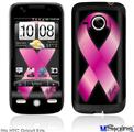 HTC Droid Eris Skin - Hope Breast Cancer Pink Ribbon on Black