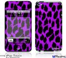 iPod Touch 4G Decal Style Vinyl Skin - Purple Leopard