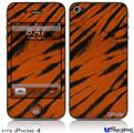 iPhone 4 Decal Style Vinyl Skin - Tie Dye Bengal Side Stripes (DOES NOT fit newer iPhone 4S)