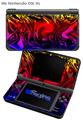 Liquid Metal Chrome Flame Hot - Decal Style Skin compatible with Nintendo DSi XL (DSi SOLD SEPARATELY)