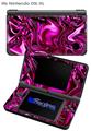 Liquid Metal Chrome Hot Pink Fuchsia - Decal Style Skin compatible with Nintendo DSi XL (DSi SOLD SEPARATELY)