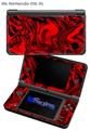 Liquid Metal Chrome Red - Decal Style Skin compatible with Nintendo DSi XL (DSi SOLD SEPARATELY)
