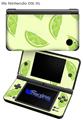 Limes Yellow - Decal Style Skin compatible with Nintendo DSi XL (DSi SOLD SEPARATELY)