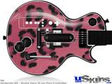 Guitar Hero III Wii Les Paul Skin - Leopard Skin Pink
