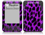 Purple Leopard - Decal Style Skin fits Amazon Kindle 3 Keyboard (with 6 inch display)