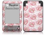 Flowers Pattern Roses 13 - Decal Style Skin fits Amazon Kindle 3 Keyboard (with 6 inch display)