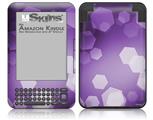 Bokeh Hex Purple - Decal Style Skin fits Amazon Kindle 3 Keyboard (with 6 inch display)