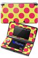 Kearas Polka Dots Pink And Yellow - Decal Style Skin fits Nintendo 3DS (3DS SOLD SEPARATELY)