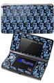 Skull Checker Blue - Decal Style Skin fits Nintendo 3DS (3DS SOLD SEPARATELY)