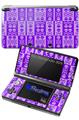 Skull And Crossbones Pattern Purple - Decal Style Skin fits Nintendo 3DS (3DS SOLD SEPARATELY)