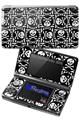 Skull Patch Pattern Bw - Decal Style Skin fits Nintendo 3DS (3DS SOLD SEPARATELY)