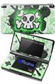 Cartoon Skull Green - Decal Style Skin fits Nintendo 3DS (3DS SOLD SEPARATELY)