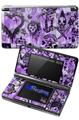 Scene Kid Sketches Purple - Decal Style Skin fits Nintendo 3DS (3DS SOLD SEPARATELY)