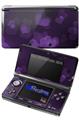 Bokeh Hearts Purple - Decal Style Skin fits Nintendo 3DS (3DS SOLD SEPARATELY)