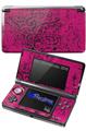 Folder Doodles Fuchsia - Decal Style Skin fits Nintendo 3DS (3DS SOLD SEPARATELY)