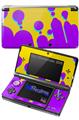 Drip Purple Yellow Teal - Decal Style Skin fits Nintendo 3DS (3DS SOLD SEPARATELY)