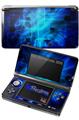 Cubic Shards Blue - Decal Style Skin fits Nintendo 3DS (3DS SOLD SEPARATELY)
