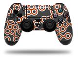 WraptorSkinz Skin compatible with Sony PS4 Dualshock Controller PlayStation 4 Original Slim and Pro Locknodes 02 Burnt Orange (CONTROLLER NOT INCLUDED)