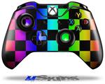 Decal Skin Wrap fits Microsoft XBOX One Wireless Controller Rainbow Checkerboard