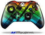 Decal Skin Wrap fits Microsoft XBOX One Wireless Controller Rainbow Plaid