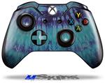 Decal Skin Wrap fits Microsoft XBOX One Wireless Controller Tie Dye Blue Stripes