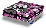 Vinyl Decal Skin Wrap compatible with Sony PlayStation 4 Original Console Pink Bow Skull (PS4 NOT INCLUDED)