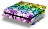Vinyl Decal Skin Wrap compatible with Sony PlayStation 4 Original Console Scene Kid Sketches Rainbow (PS4 NOT INCLUDED)